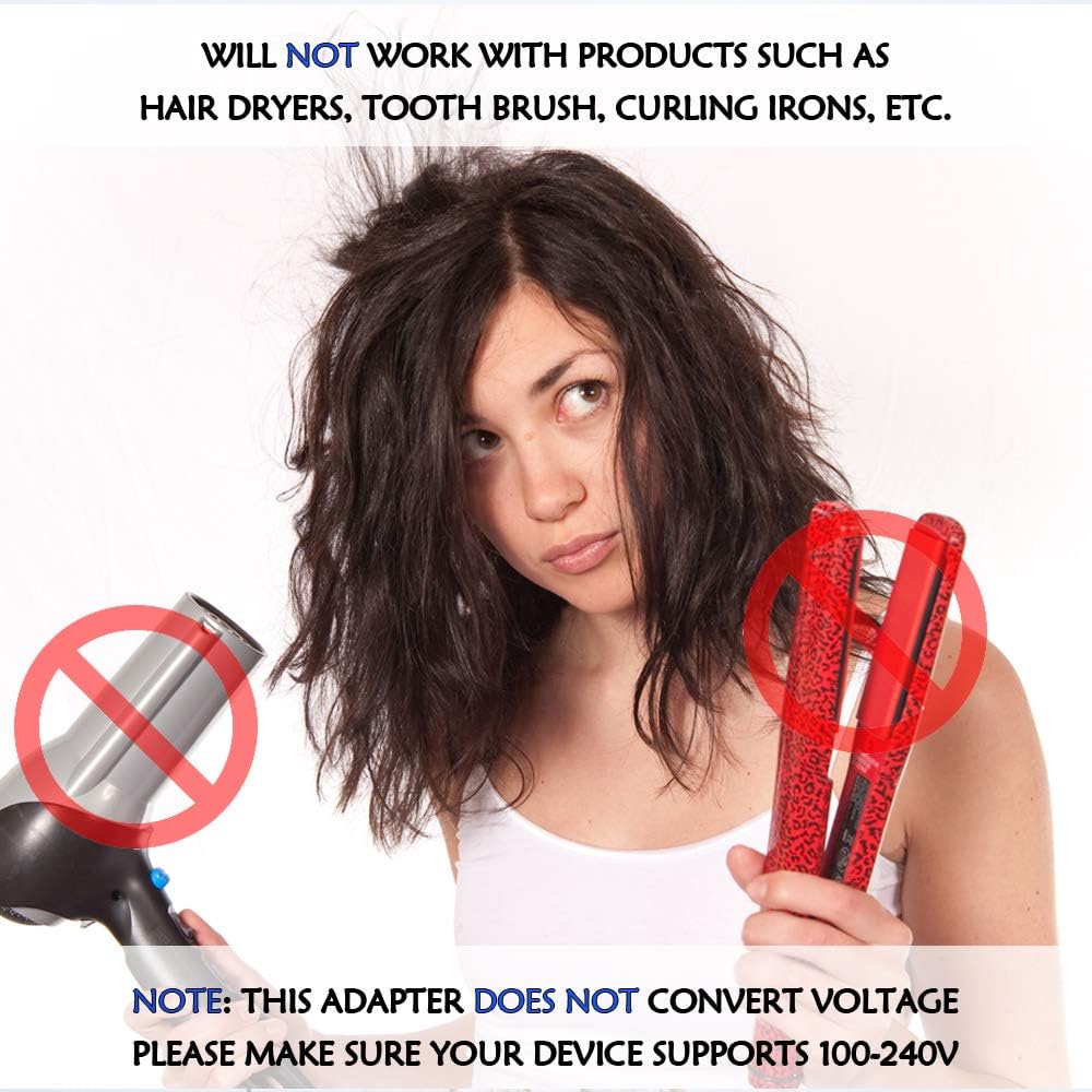 Ceptics World International Travel Plug Adapter - Powerful 33.5W with Pd & QC 3.0 Dual USB-C Power - 3 USB Ports Wall Charger Type I C G A Outlets 110V 220V A/C - EU Euro US UK (11-KU) - Image 9